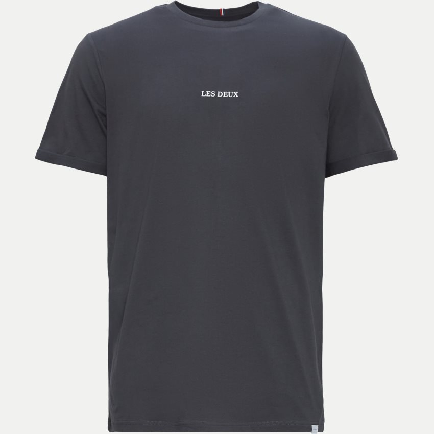 Les Deux T-shirts LENS T-SHIRT LDM101118 INDIA INK/WHITE